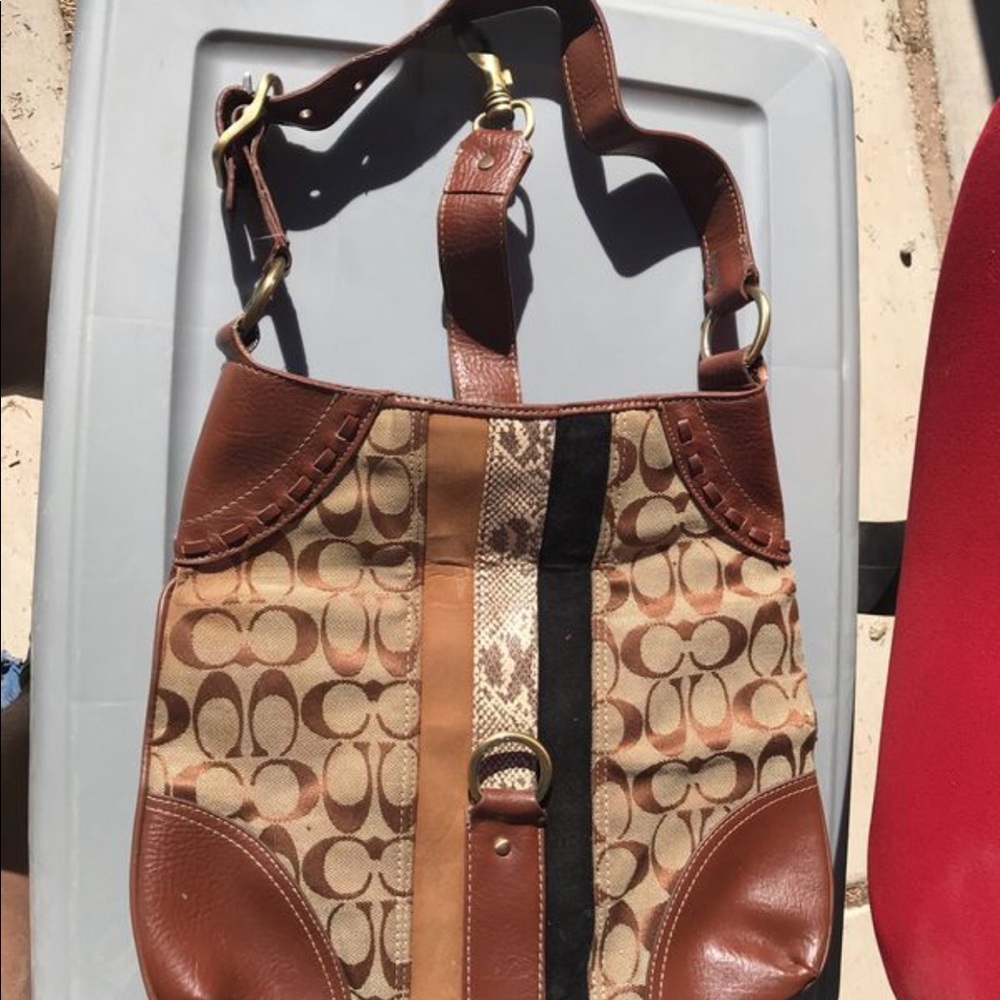 Gorgeous Vintage snakeskin Coach Bag